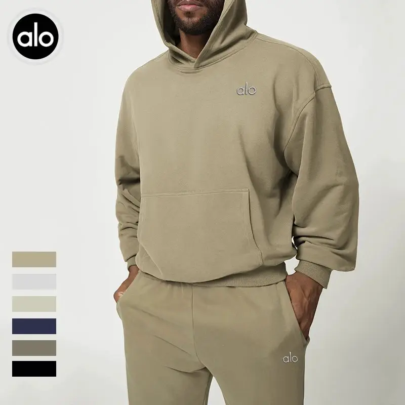 aloyoga yoga sports leisure hooded sweatshirt American new home fitness hoodie men's hooded sweatshirt