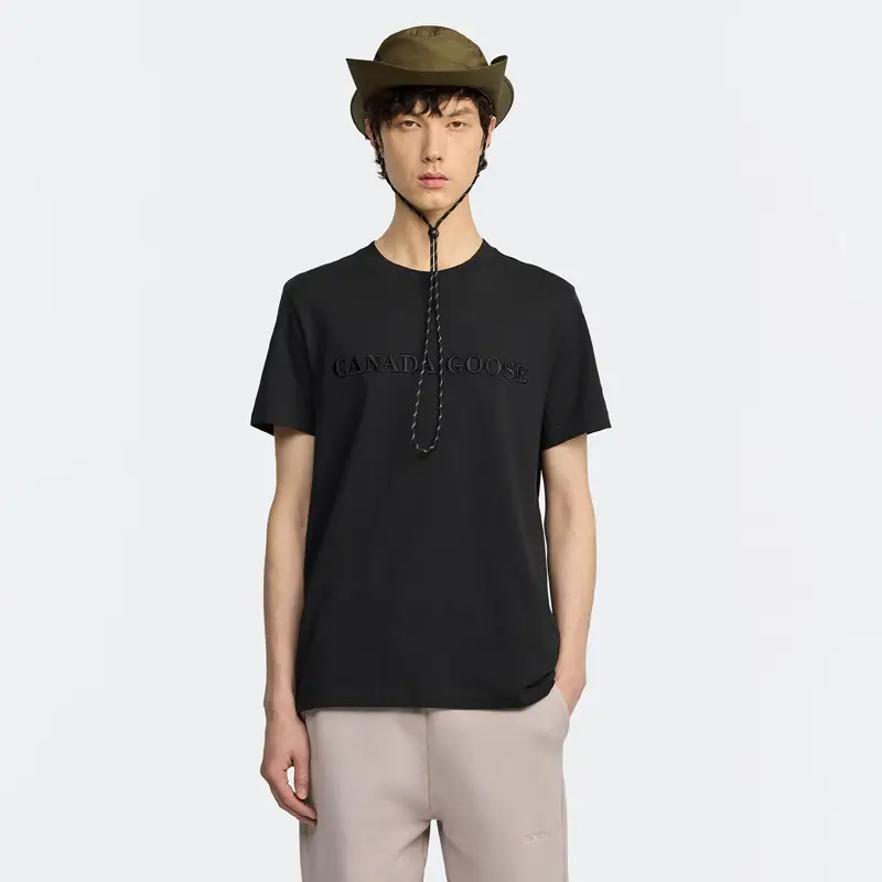 [New Product] Canada Goose Emersen Men Embroider Text Logo Short Sleeve T-Shirt