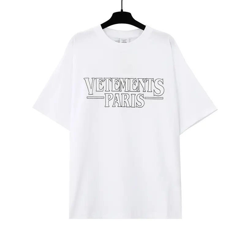 VTM Witt Meng American New Letter Printing Loose All-match Round Neck Short-sleeved T-shirt Men's and Women's Short-sleeved tee