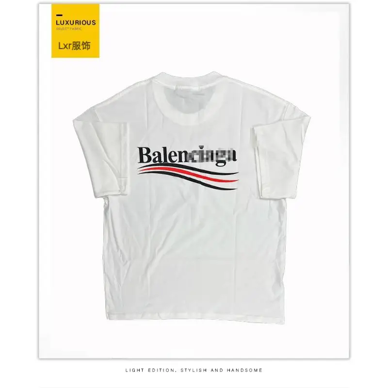 Summer Classic Short Sleeve Fashion Letter Printed Loose and Comfortable T Short Sleeve