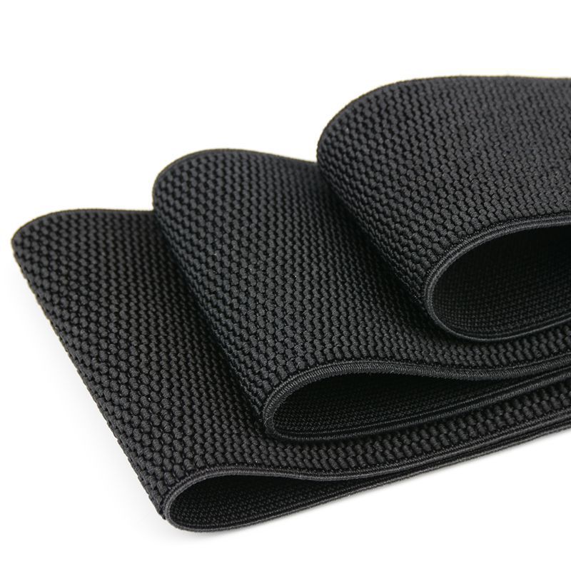 Wholesale 4CM black corn pattern elastic band super wide elastic band waist seal belt waist elastic band