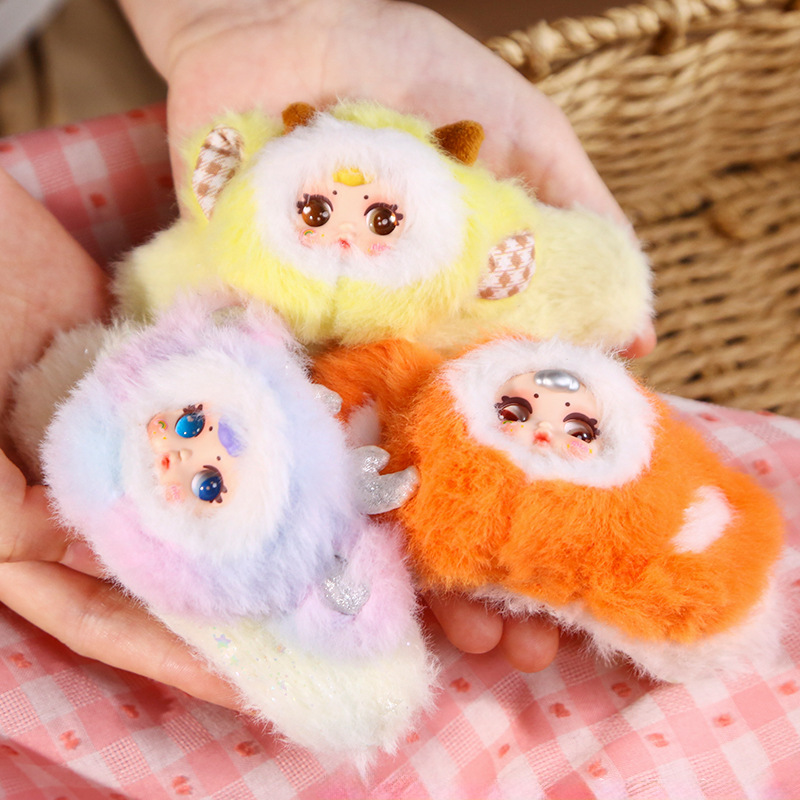Cartoon Figure mm Milk Candy Cute Baby Hair Clip Plush Blind Box Creative Girl Hair Accessory Bangs Clip Gift Wholesale