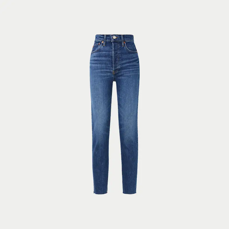 [Discount] Re Done Women's Raw Edge silm Denim