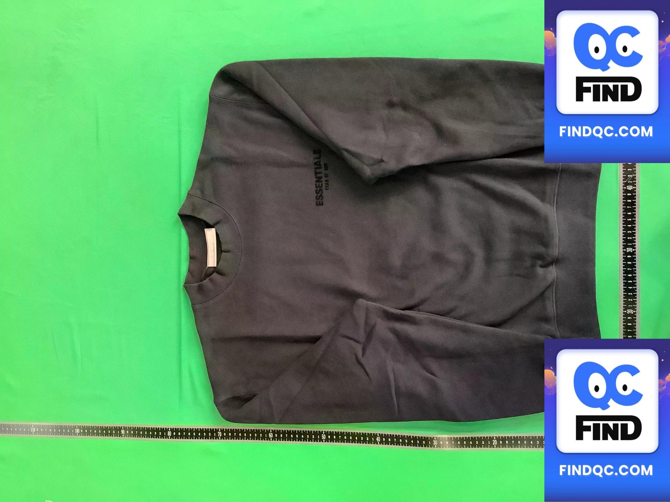 High-end original Essentials sweater men's round collar tide loose Fog high street flocking autumn and winter Ningbo cross-border QC