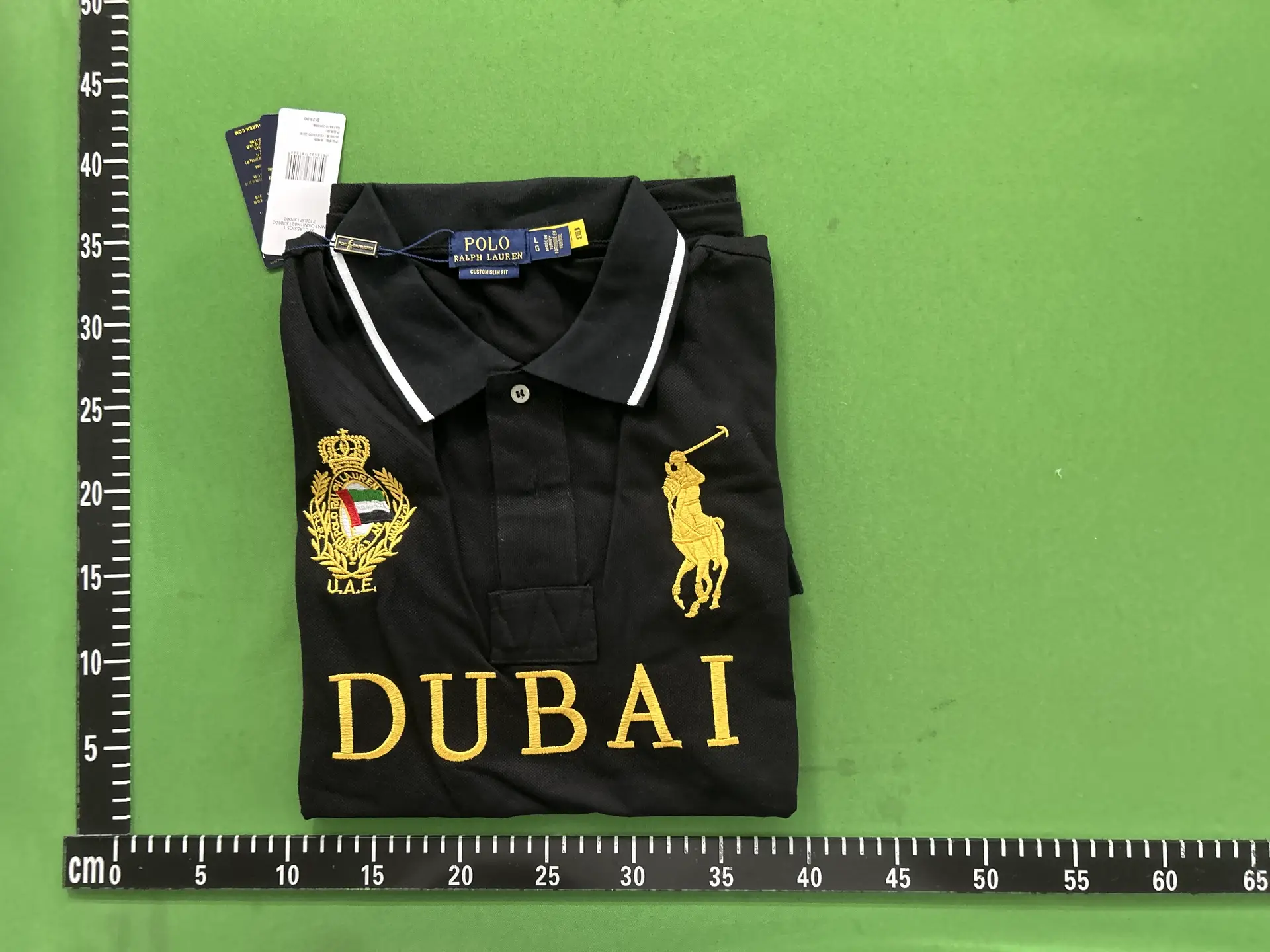 Polo Ralph Lauren Custom Slim Fit Dubai Polo Shirt Black