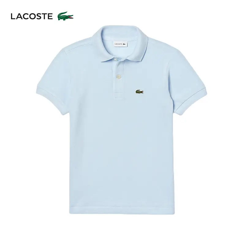 Lacoste French Crocodile Children's Clothing Classic Colorful Plaid Breathable pure cotton Short-Sleeved Polo Shirt | Pj2909