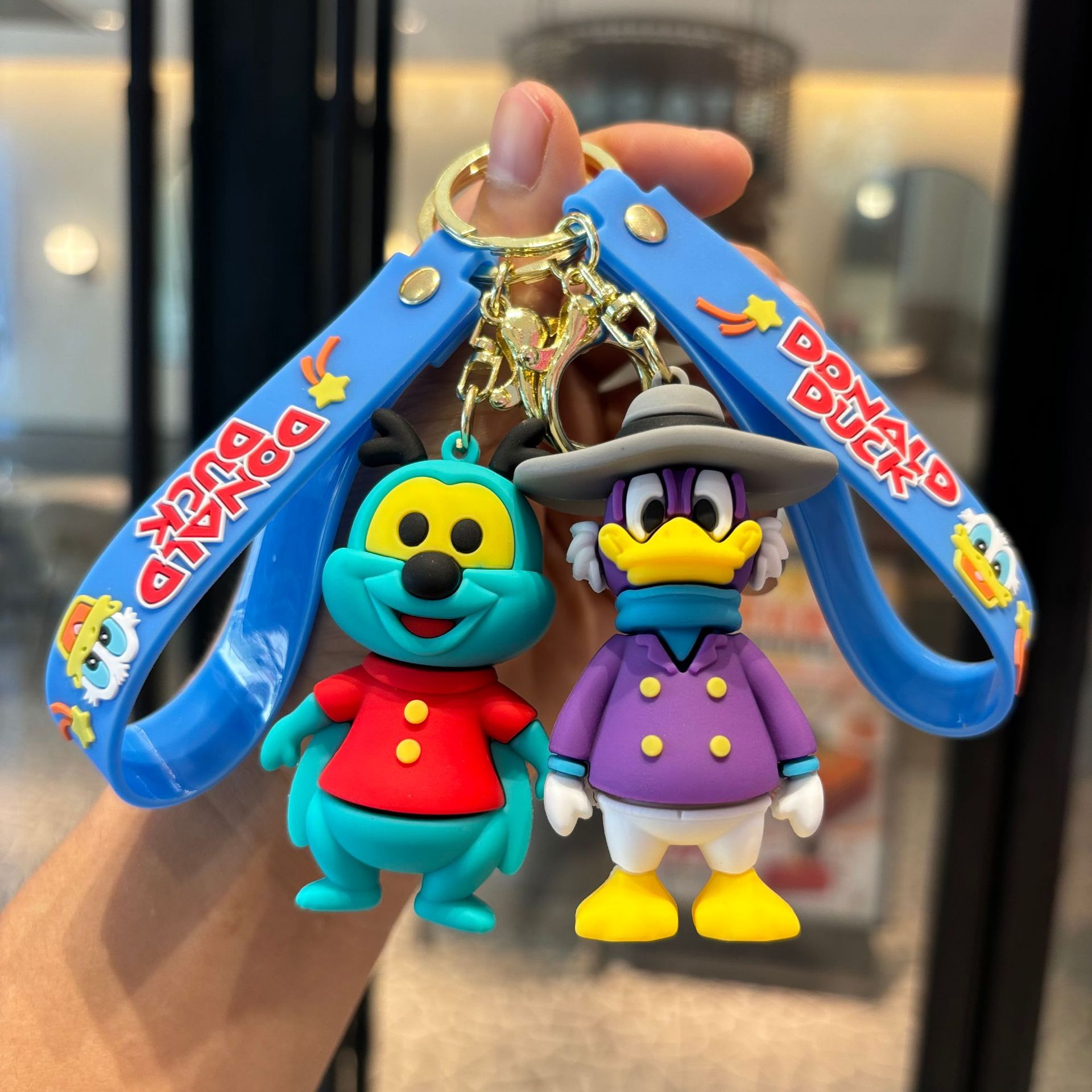 Cartoon Donald Duck Keychain Daisy Cute Doll Pendant Car Accessories Catch Baby Machine Small Gift Wholesale