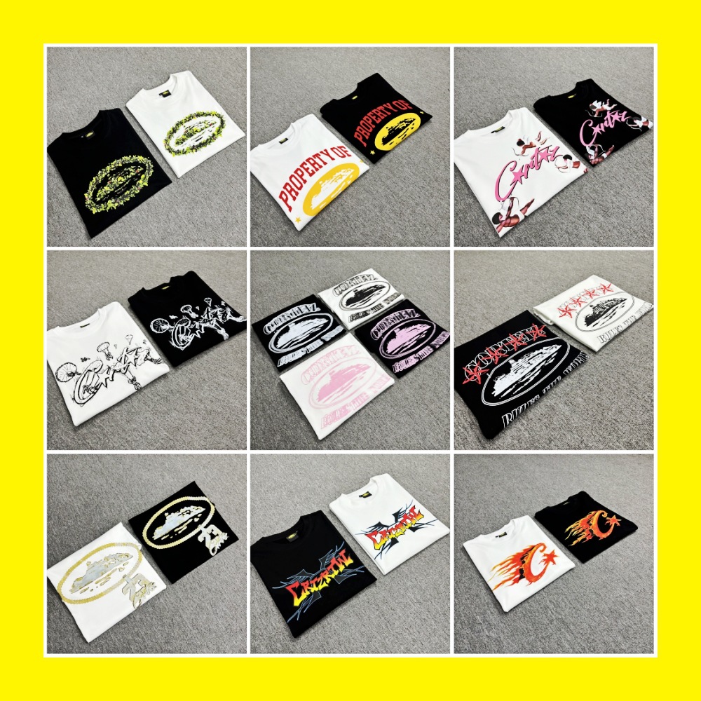 Foreign trade wholesale Alcatraz Basic Series Short Sleeve corteiz Phantom Letter Logo Printed T-Shirt Couple Dress