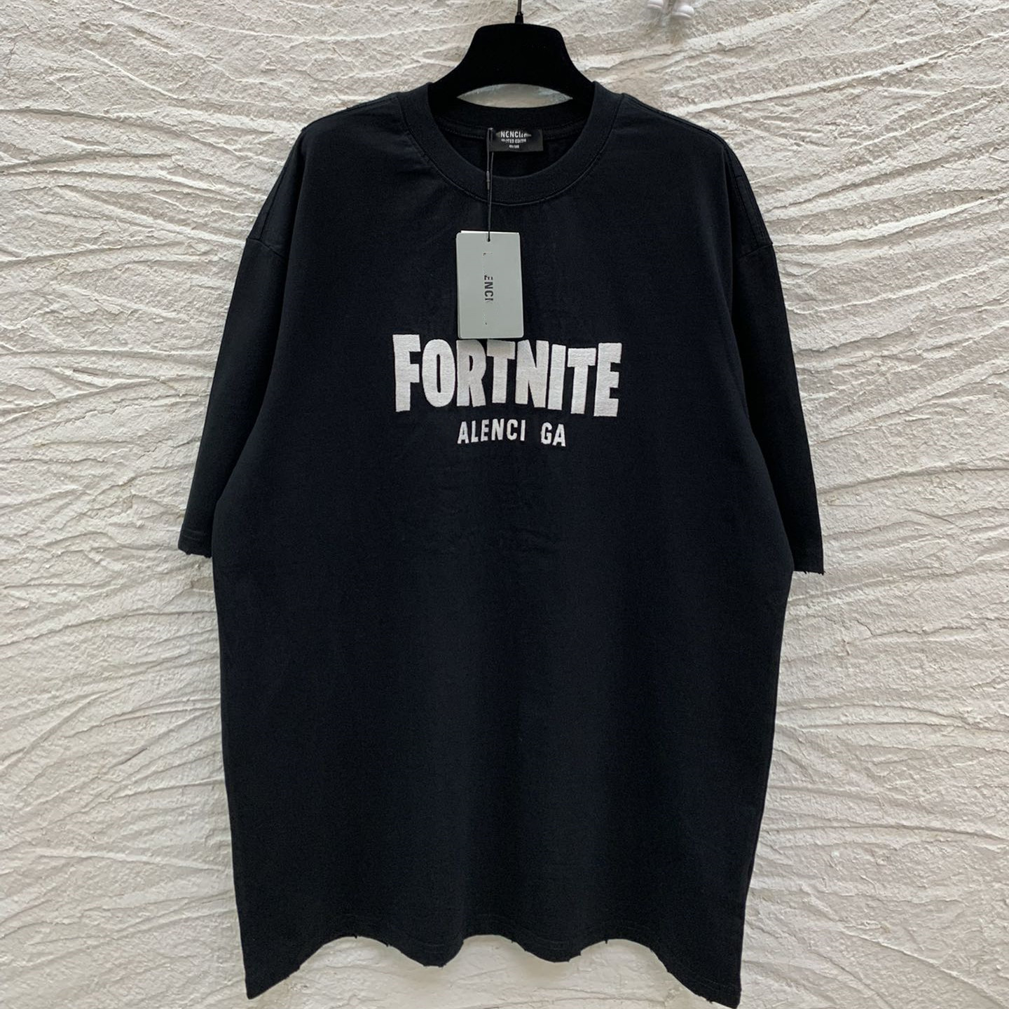 Balenciaga Fortnite Collaboration Black Short-Sleeve T-Shirt