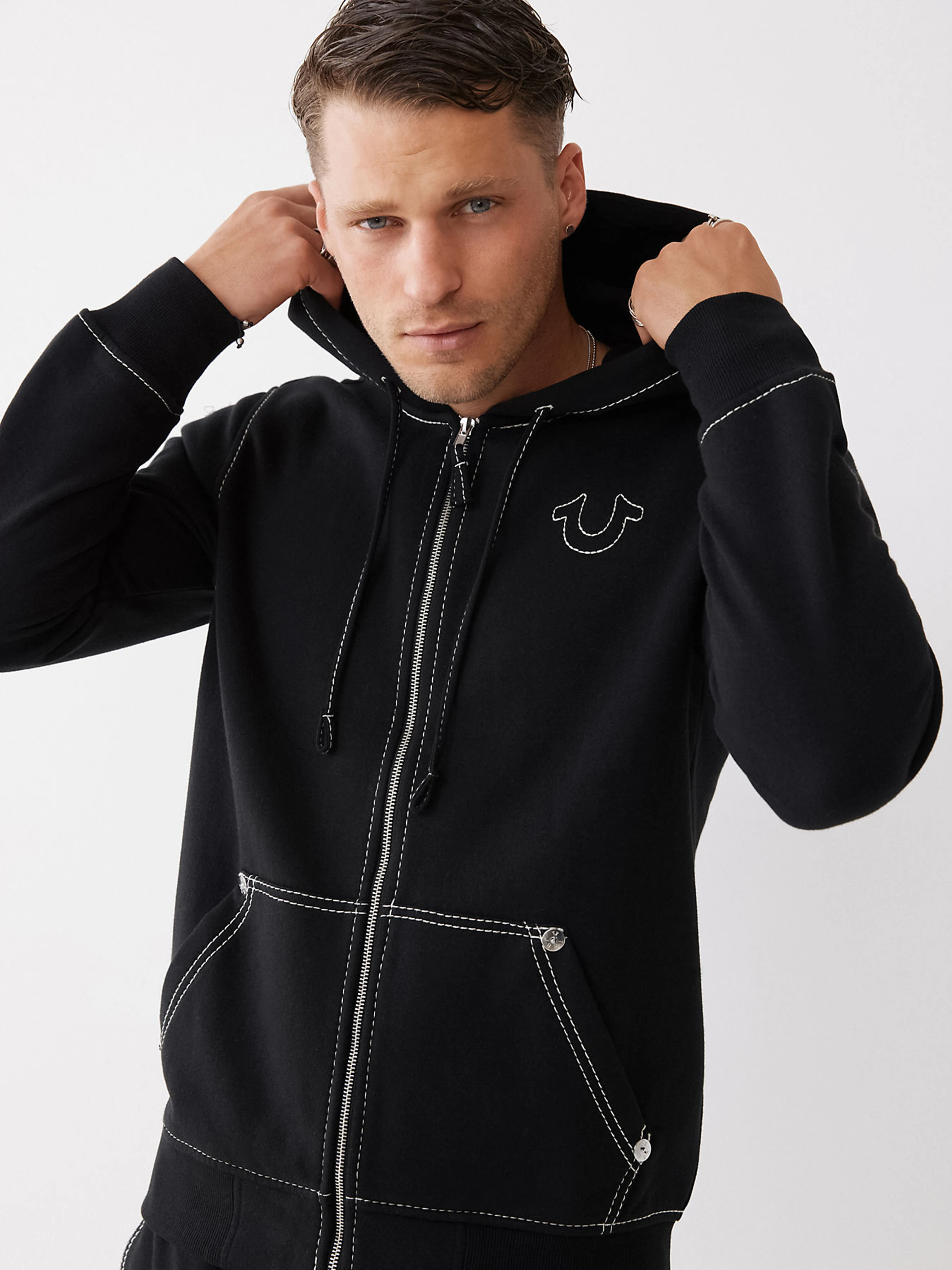 Real American Fashion Brand Faith Hoodie Maitreya Buddha Sports Hoodie Large Size Loose Zipper Jacket