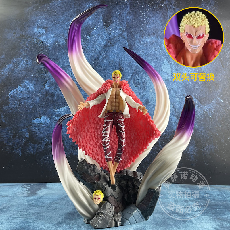 One Piece Series Premium Gk Doflamingo 50cm Donquixote D. Mingo Little Don One Piece Series Figure