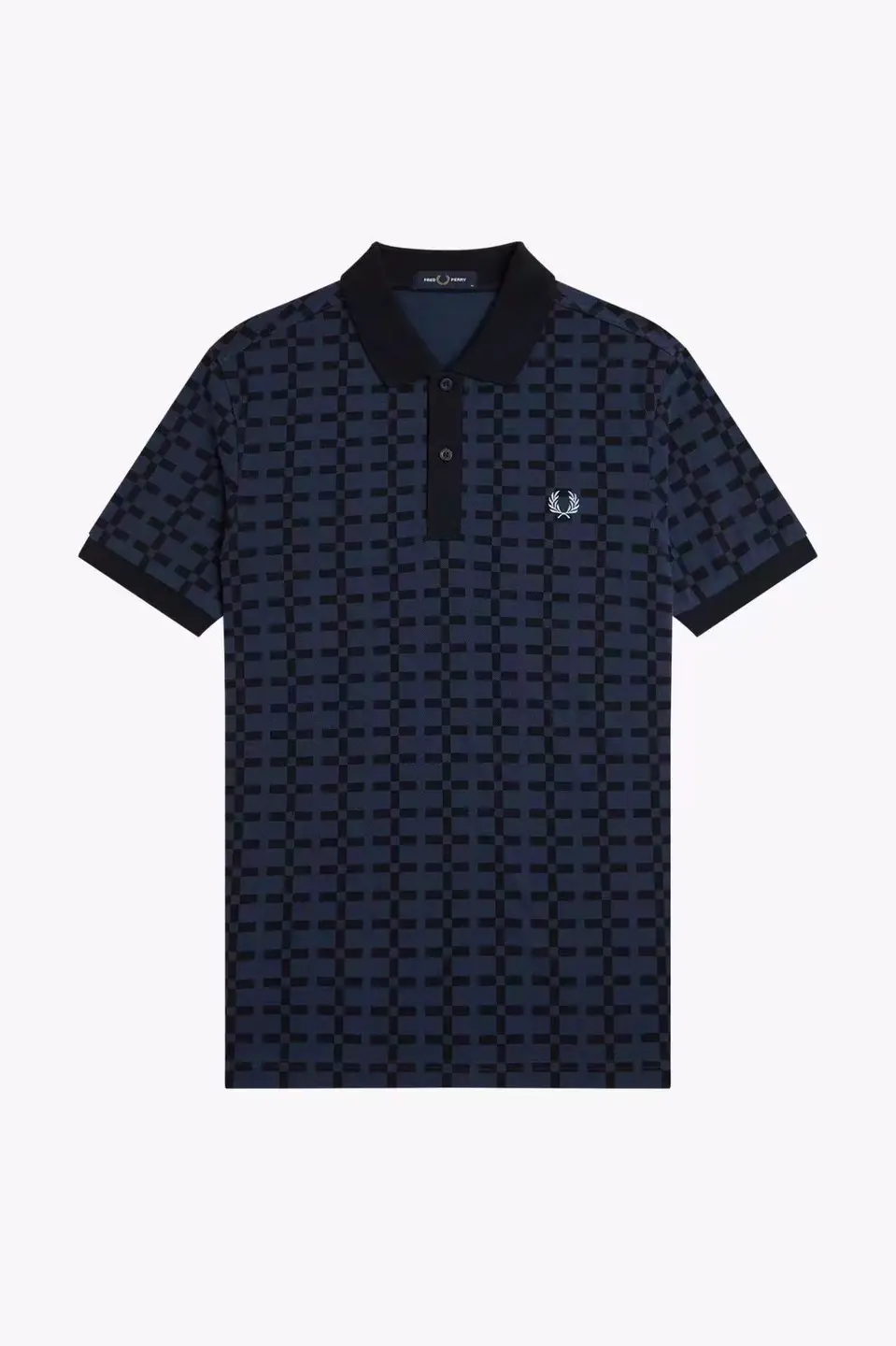 Wheat Peri Men Casual Cotton Color Matching Print Polo Shirt 2025 Spring Plaid Wheat Embroider Short-Sleeved Trendy