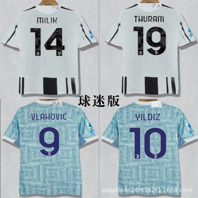 Wholesale 2526 Juventus Football Uniforms for Men and Women, Ronaldo Adult Short-Sleeved Home and Away Game Training Uniforms