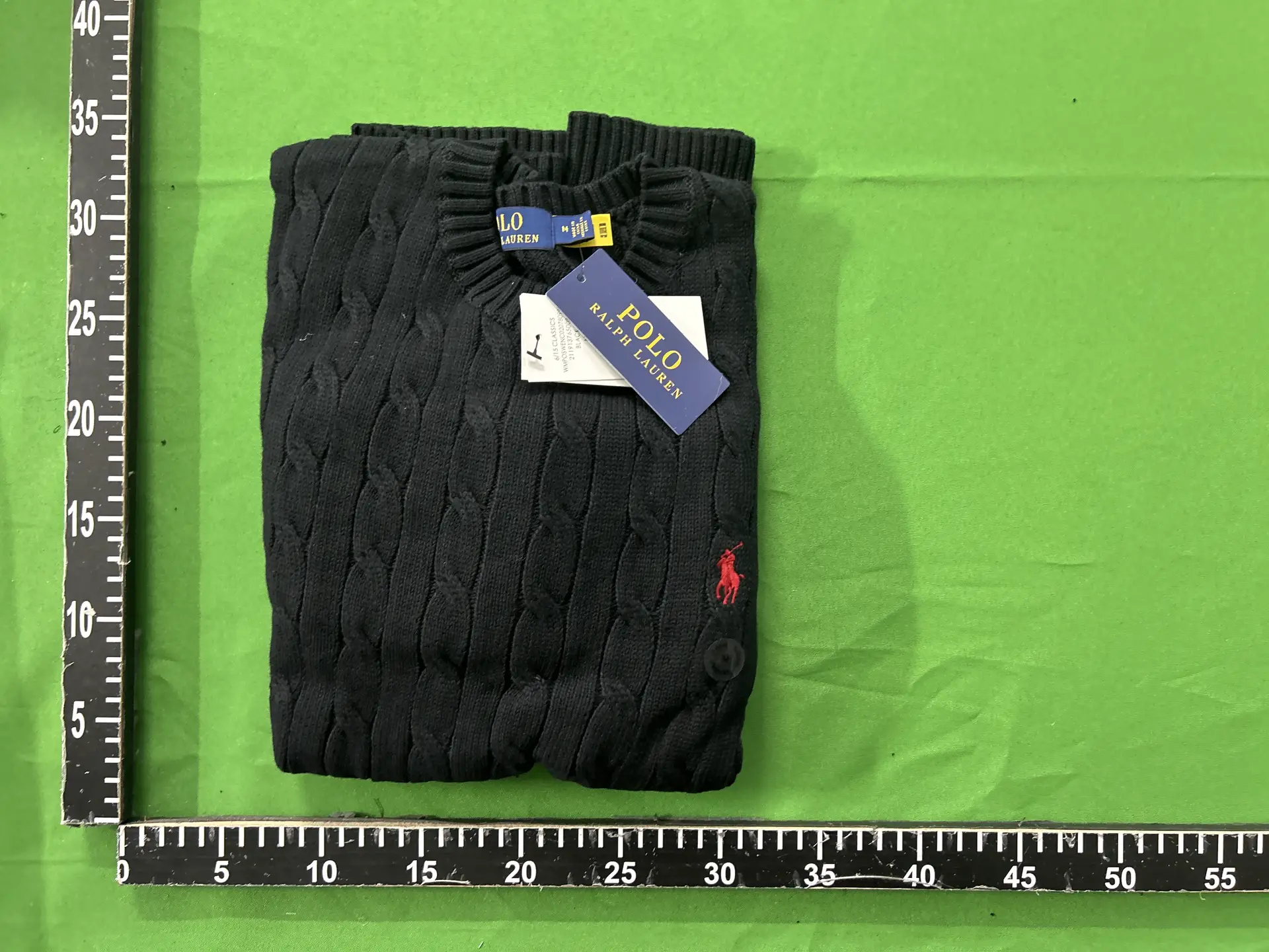 Polo Ralph Lauren Cable Knit Sweater Black