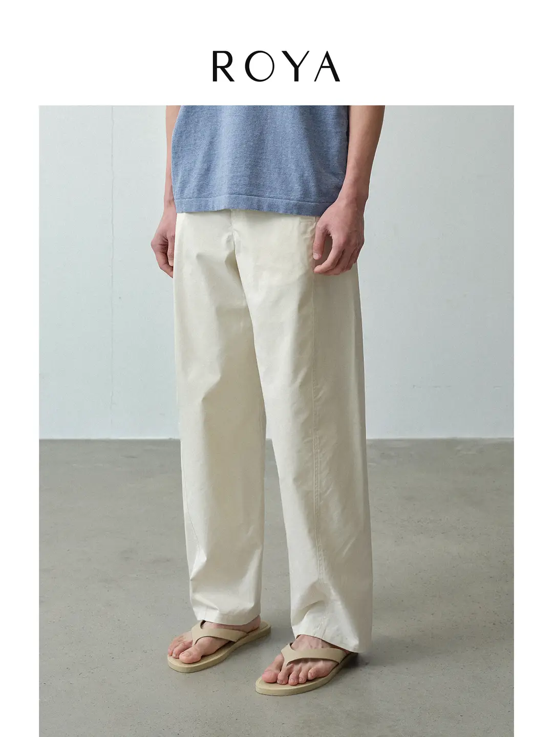 Roya丨Cotton and Brocade Blended Twisted Seam Scimitar Casual Pants Cargo Pants Asymmetrical Flap Pocket pants Functional Structure Layers