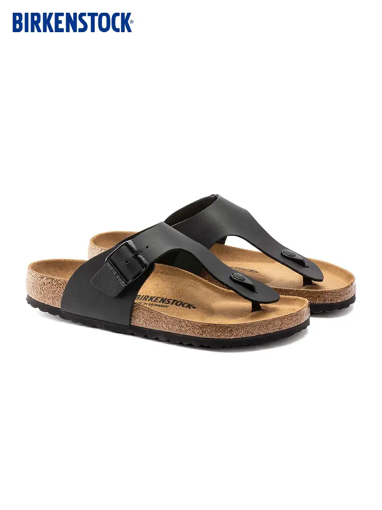 Birkenstock German Import Men's Fashion Plaid Cork Ramses Herringbone Thong Slippers