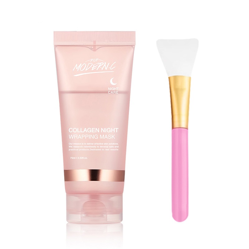 Cross-Border Popular Collagen Collagen Mask for Repairing, Hydrating, and Moisturizing Skin, Water-Glow Sleep Peel-Off Mask