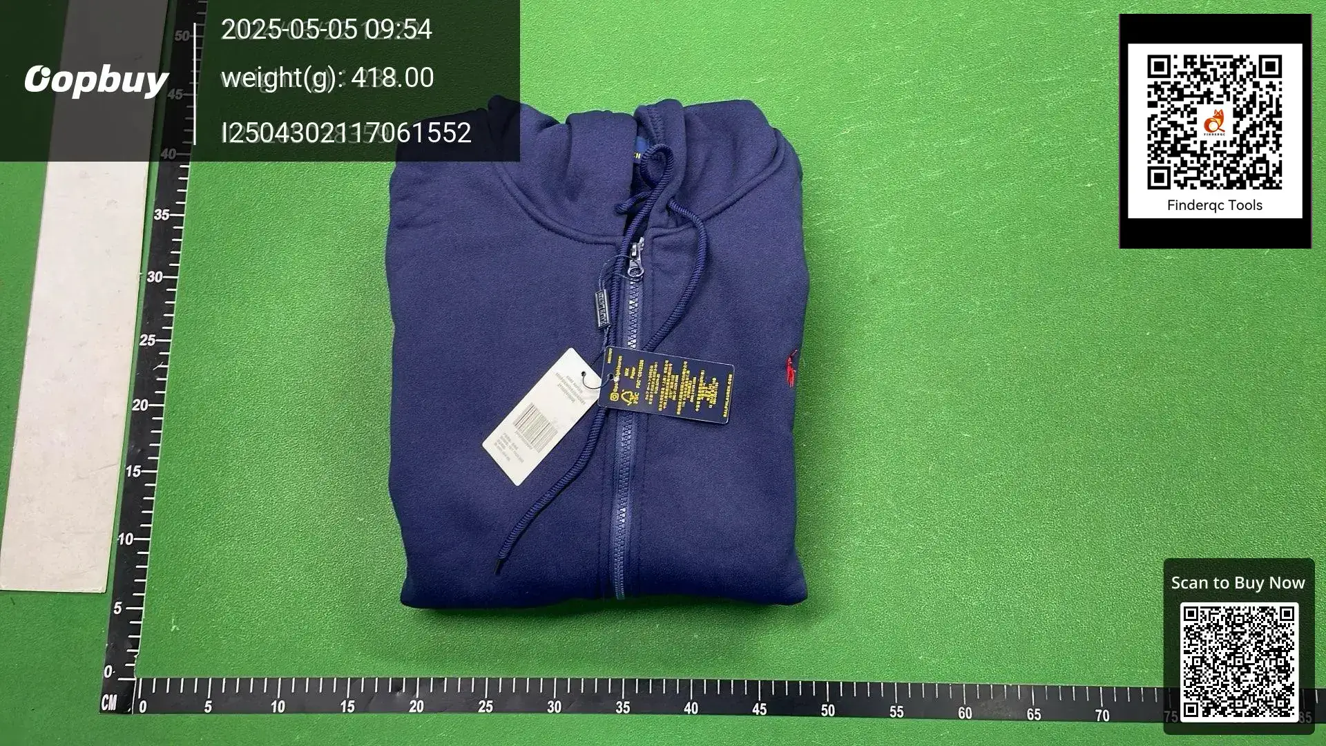 Polo Ralph Lauren Men's Navy Zip-Up Sweater