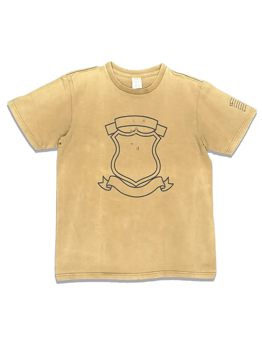 Independent Numbernine Style Ss02 "Shield" Tee Yellow Shield Short-Sleeve T-Shirt