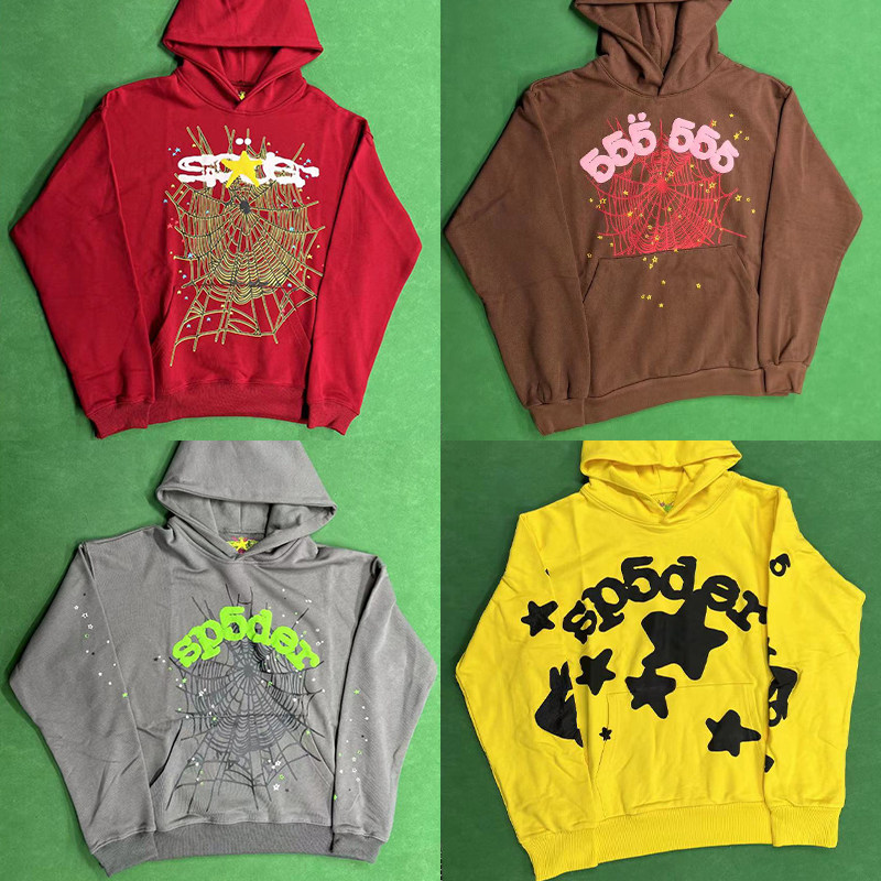 American Style Sp5 Sweatshirt Spider Web Unisex Hip-Hop American Style Set