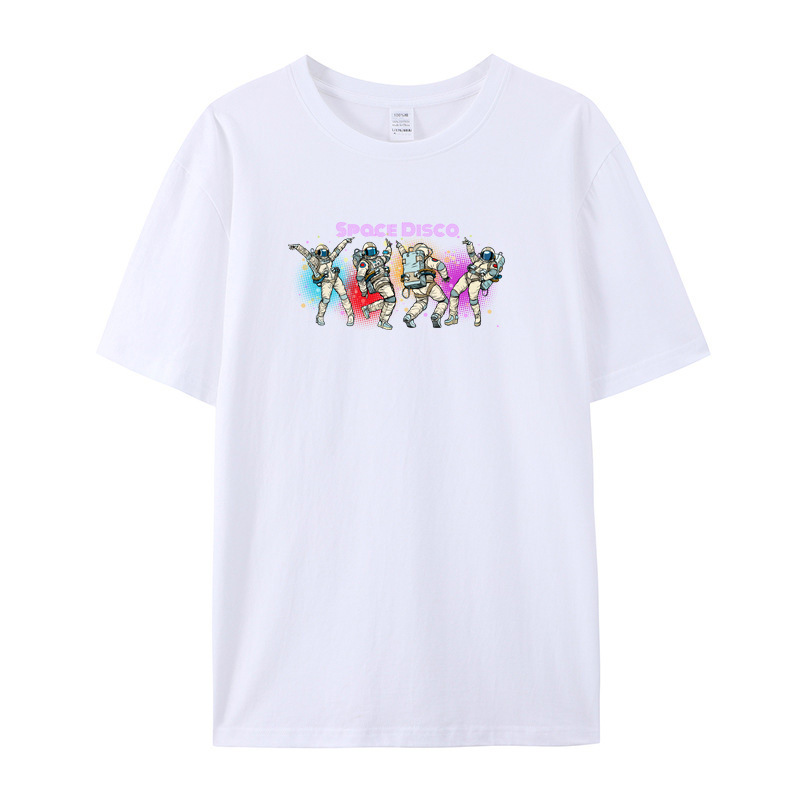 ebay Amazon wish AliExpress LAZADA foreign trade NASA spaceman cotton printed short sleeve t-shirt