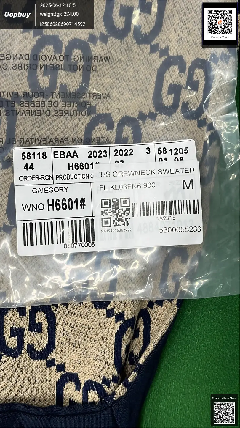 Gucci GG Jacquard Crewneck Sweater