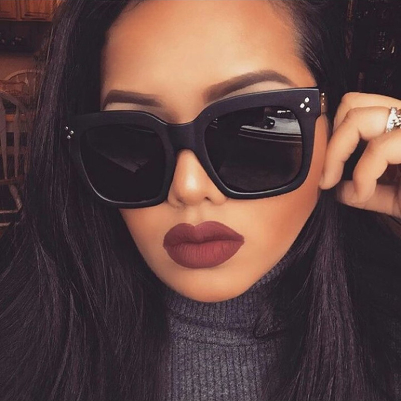 2016 New Fashion box sunglasses Korean colorful reflective sunglasses personalized trendy sunglasses wholesale