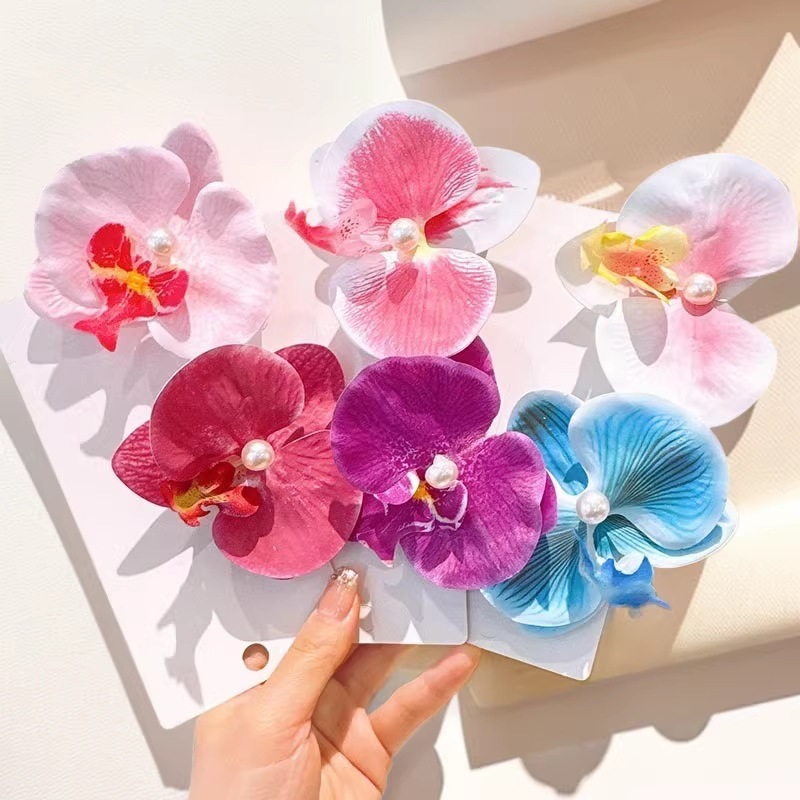 Girls' Side Clip Hair Accessories Fresh Flower Clip