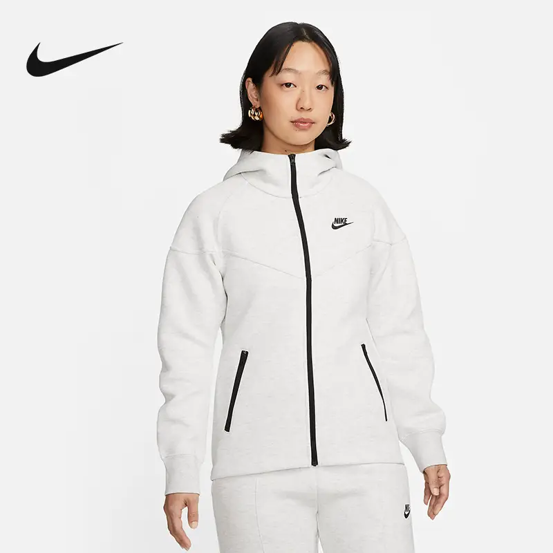 Nike Nike Women's Autumn New arrival Logo Print Sports Training Casual Hooded jacket Outwear Fb8339-010