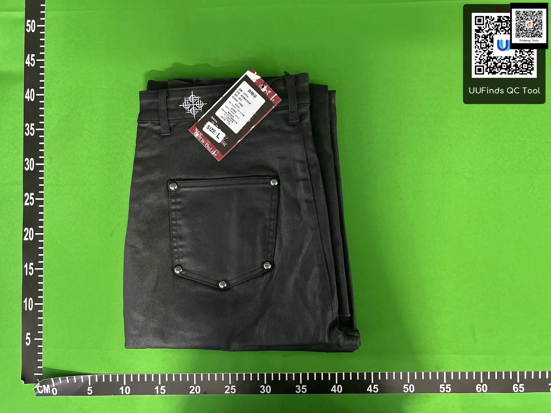 Detw 25Ss*《Dark》Original Niche Micro-Flared Wax-Coated 14-Ounce Stylish Jeans for Men and Women