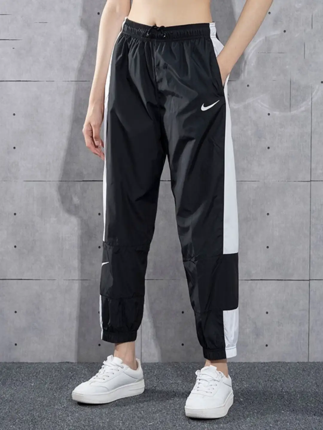 Nike Black Women's Pants 2023 Autumn New arrival Sports Pants Cargo Pants Slim Looking Casual Pants Cuffed Fitness Pants Dc0041