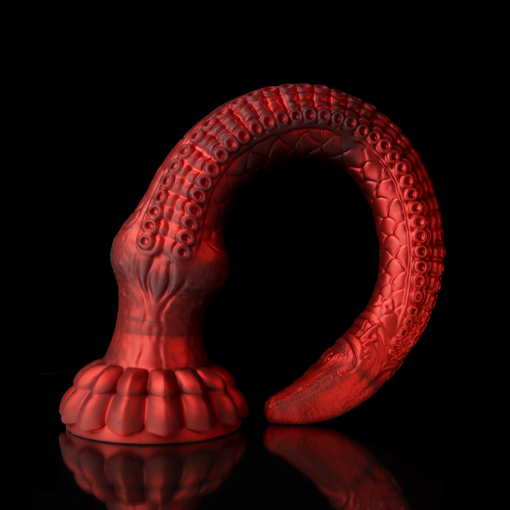 Super Long Soft Outgoing Wear Anal Plug Anchor Bottom Neck Collapsible Not Easy to Slide Out Tentacles Anal Strip Expansion Backyard Toy
