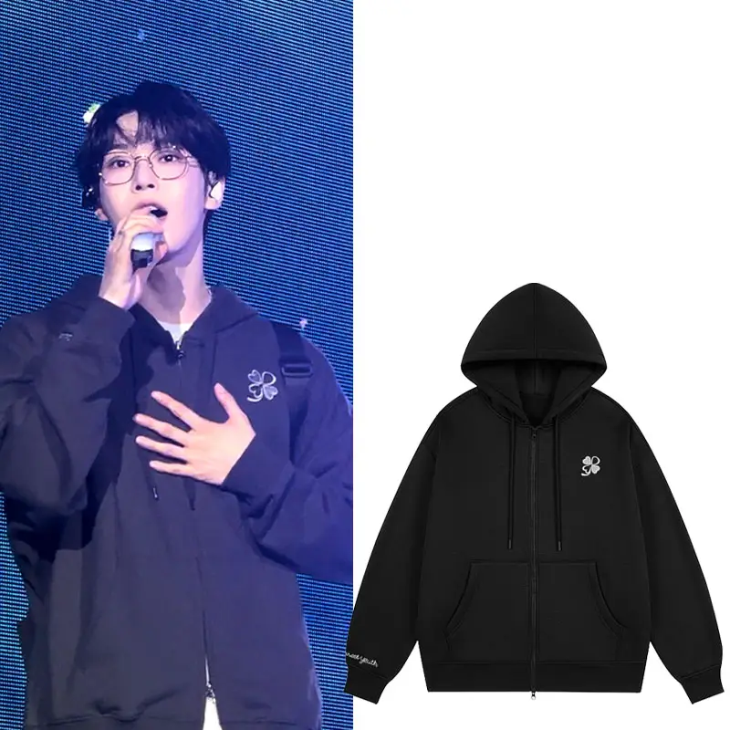 Nct127 Kim Daeho Concert Dearestyouth Same Style Hoodie Loose Sweatshirt Print Zipper Outwear