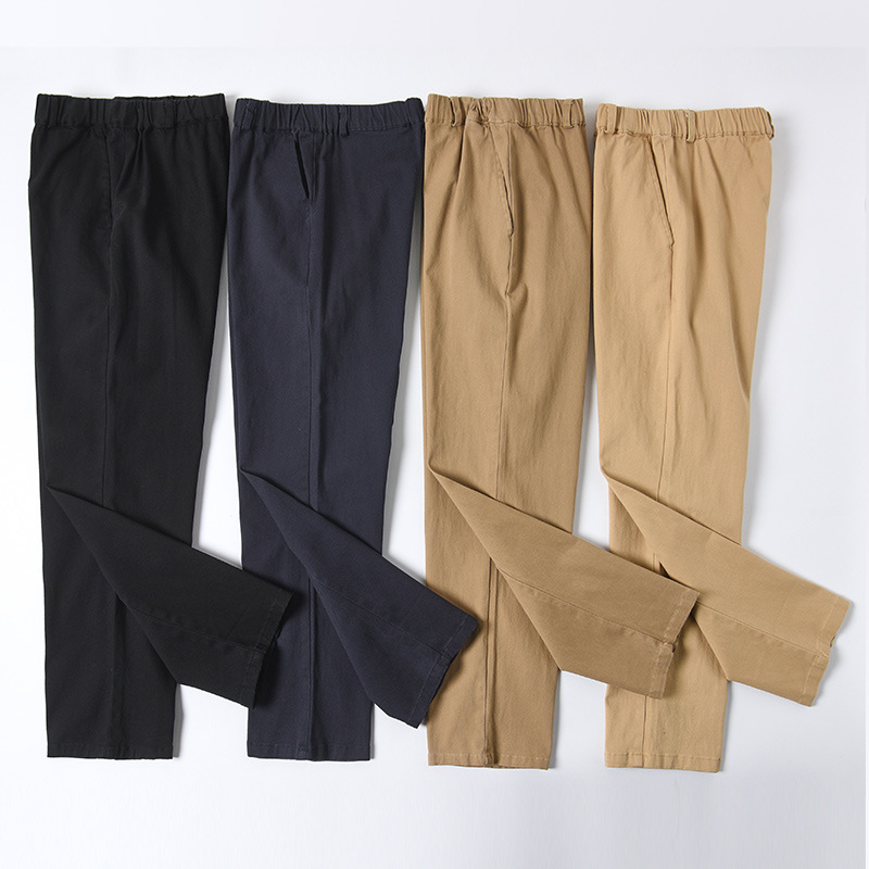 Children's khaki School Pants Primary School Boys' Trousers navy blue Big Kids Girls' School Pants Stretch Trousers