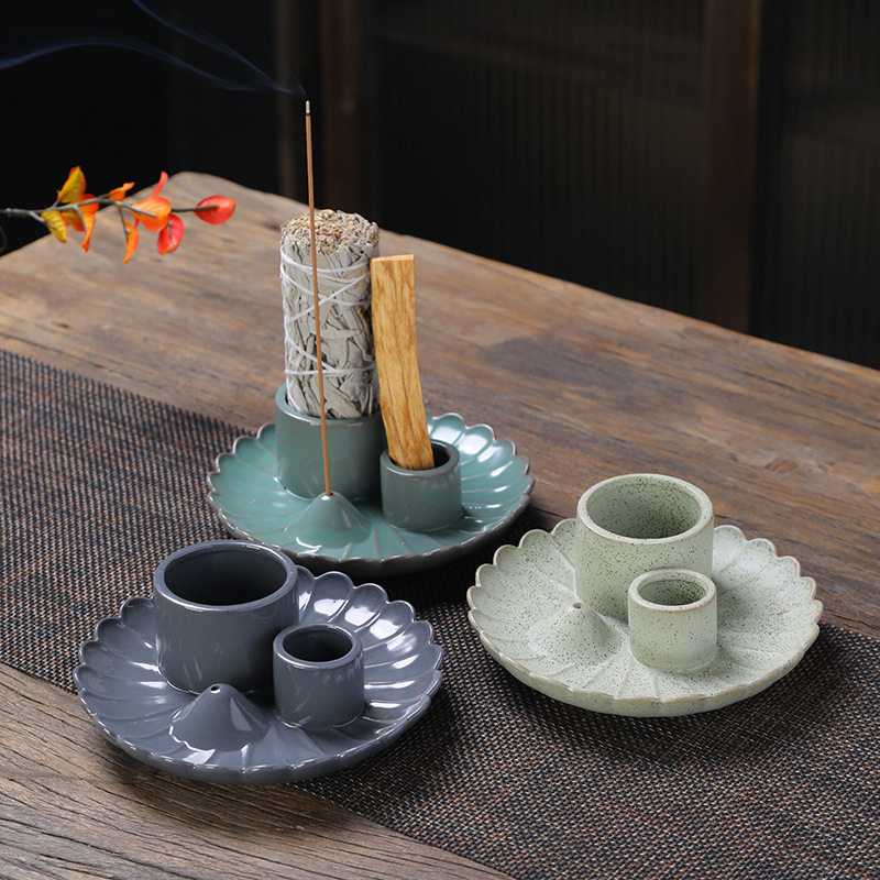 Peru Holy Wooden Tray Sage Tray Holy Wooden Bracket Holy Wooden Candle Holder Candle Holder Ceramics Purification Utensils