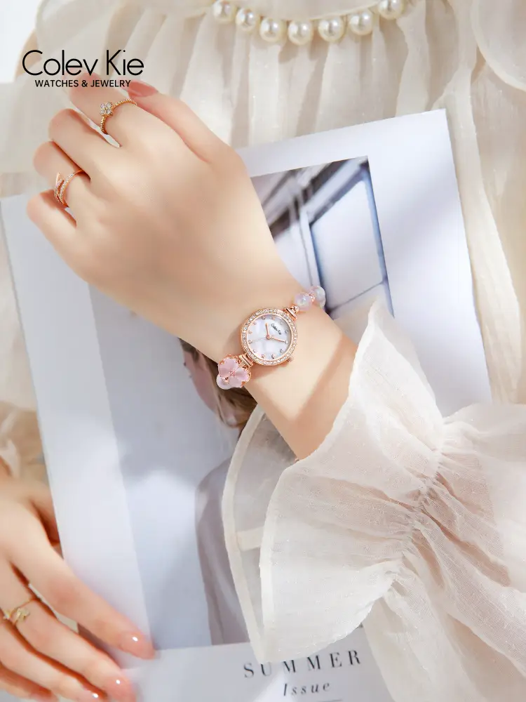 Colevkie Official Flagship Store 2025 New arrival Pearl Watch Ladies Student Model Niche style Accessible Luxury Women's Watch