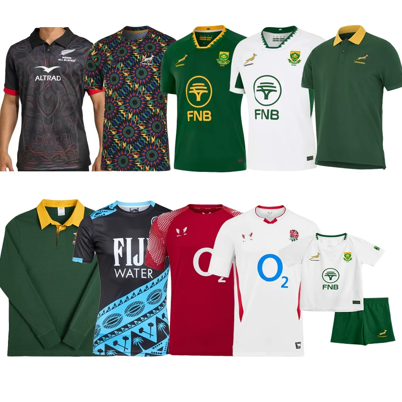 25 New Zealand Maori South Africa Non Long Short Sleeve Children's Short Sleeve Top Rugby Jacket South Africa