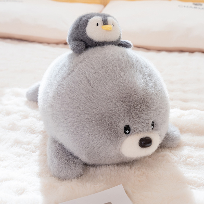New Bathing Sea Lion Stuffed Doll Cute Simulation Marine Animal Children's Pillow Girl Birthday Gift