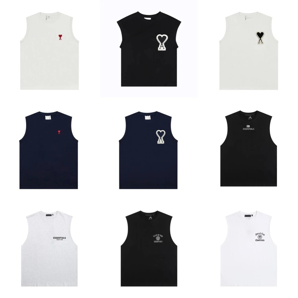 AMI PARIS Sleeveless T-Shirt
