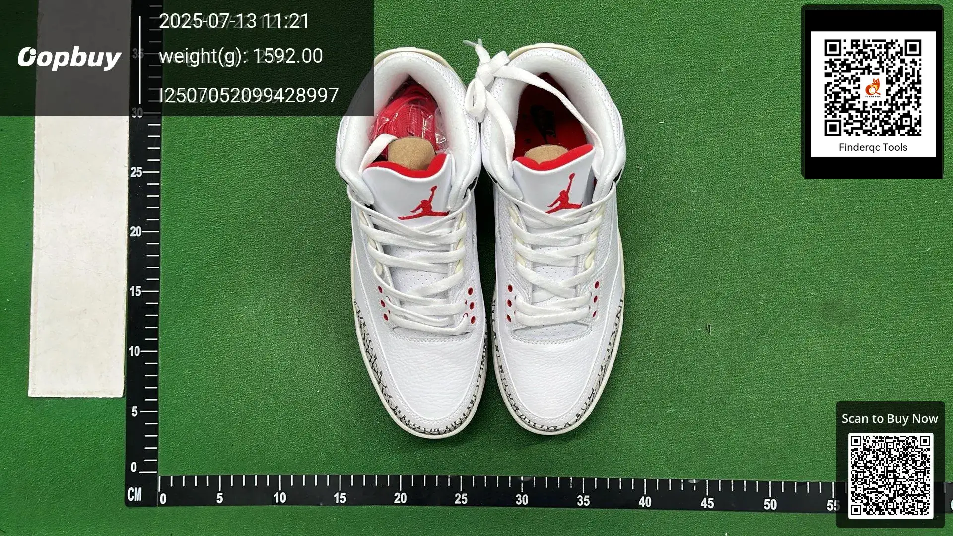 Air Jordan 3 White Red