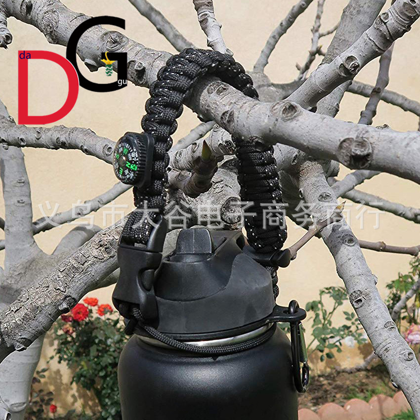 Amazon hydro flask outdoor umbrella rope woven handle Compass portable rope Cup rope carabiner suit