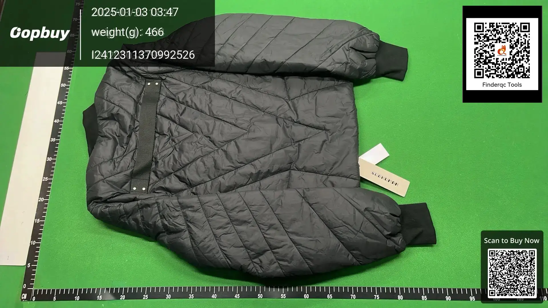 SUBHUMAN Men's Autumn and Winter 2024 Quilted Thick Zipper Quilted Embroidery Jacket Coat Baseball Clothes