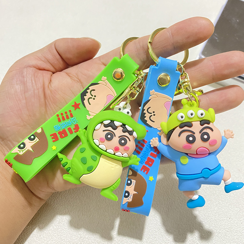 New creative variant crayon small new funny key chain cartoon doll bag pendant key chain gift