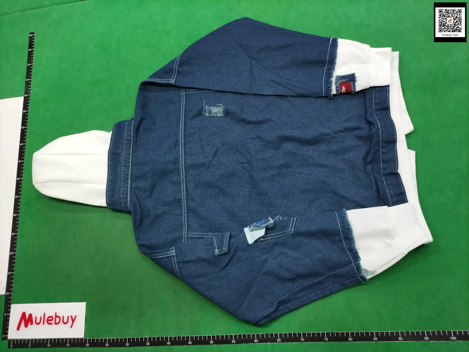 [Speed Lion] Denim Jacket Men's Fake Two-Piece Hooded Color Korean Fashionable All-Match Loose Casual Jacket