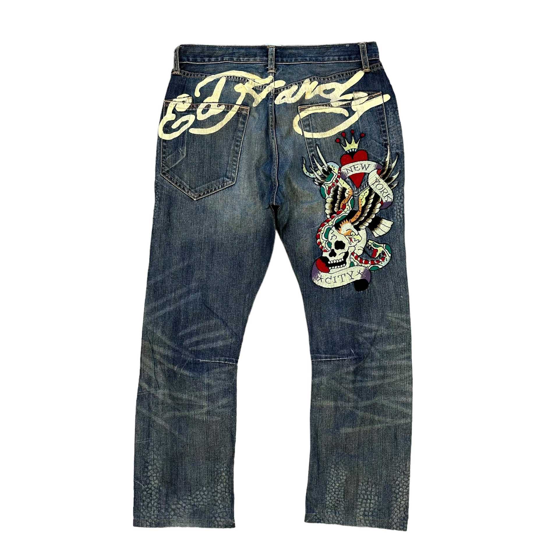 Cross-Border European and American Embroidered Whisker Print Jeans for Women, Aliexpress Foreign Trade Wholesale Washed High-Waisted Denim Pants for Women