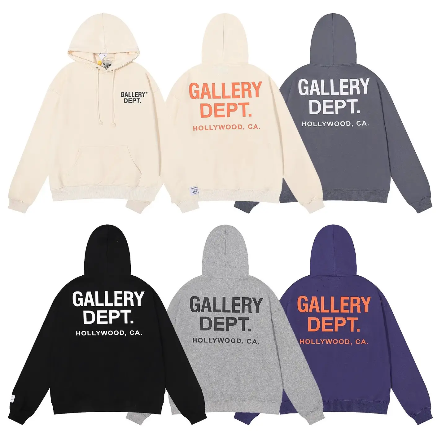 Hollywood Limited Classic Print High Gram Cotton Terry Hoodie Sweatshirt