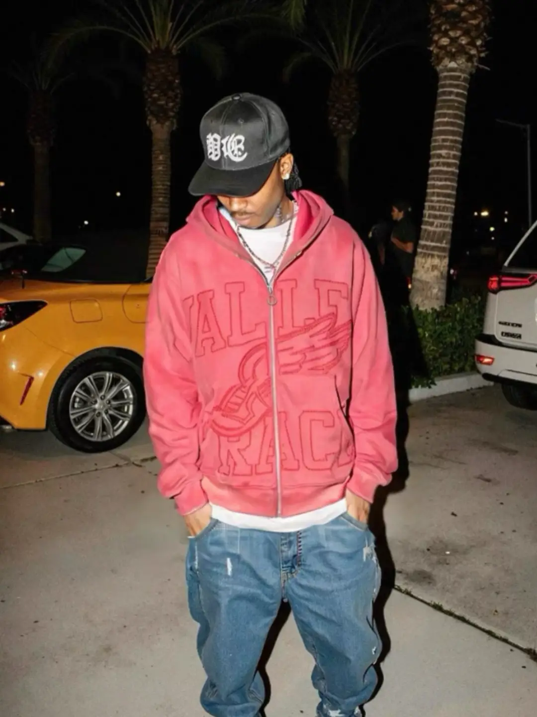 High-End Vale Forever Valley American Street Retro High Street Embroidered Hoodie Jacket Trendy