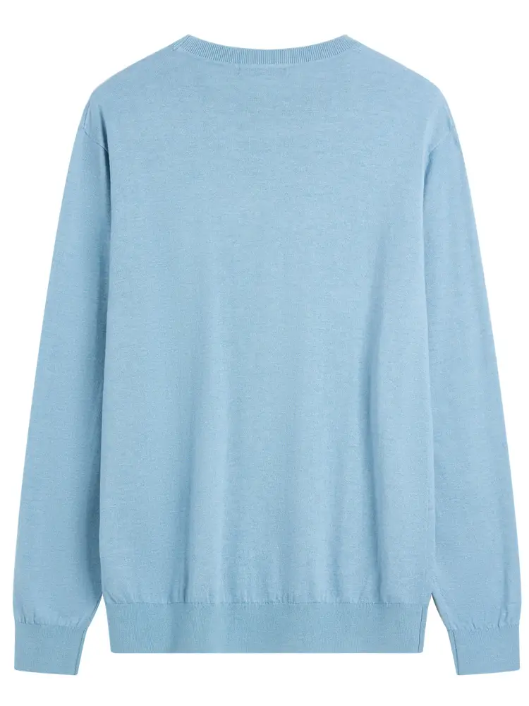 Divpolo Paul Men's Knitwear round Neck 2025 Spring New Business Casual Long Sleeve Tops Mg0071434