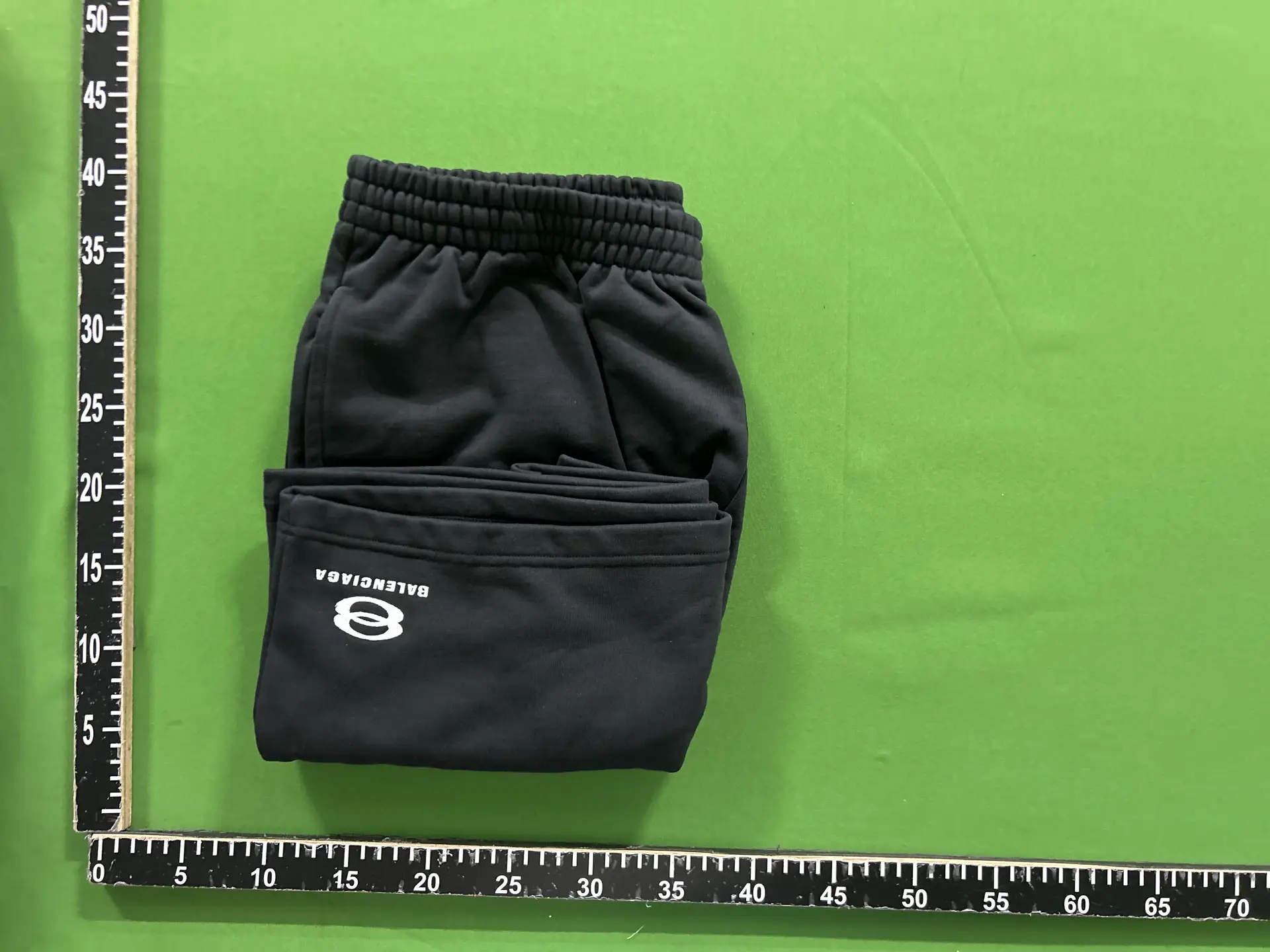 Balenciaga black embroidered casual shorts