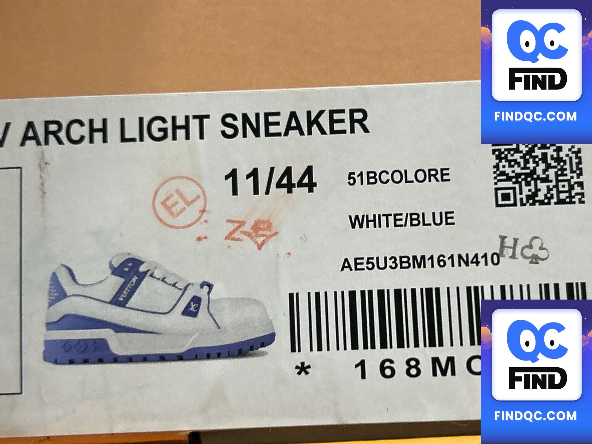 Louis Vuitton Arch Light Sneaker White Blue — zdjęcie QC 3